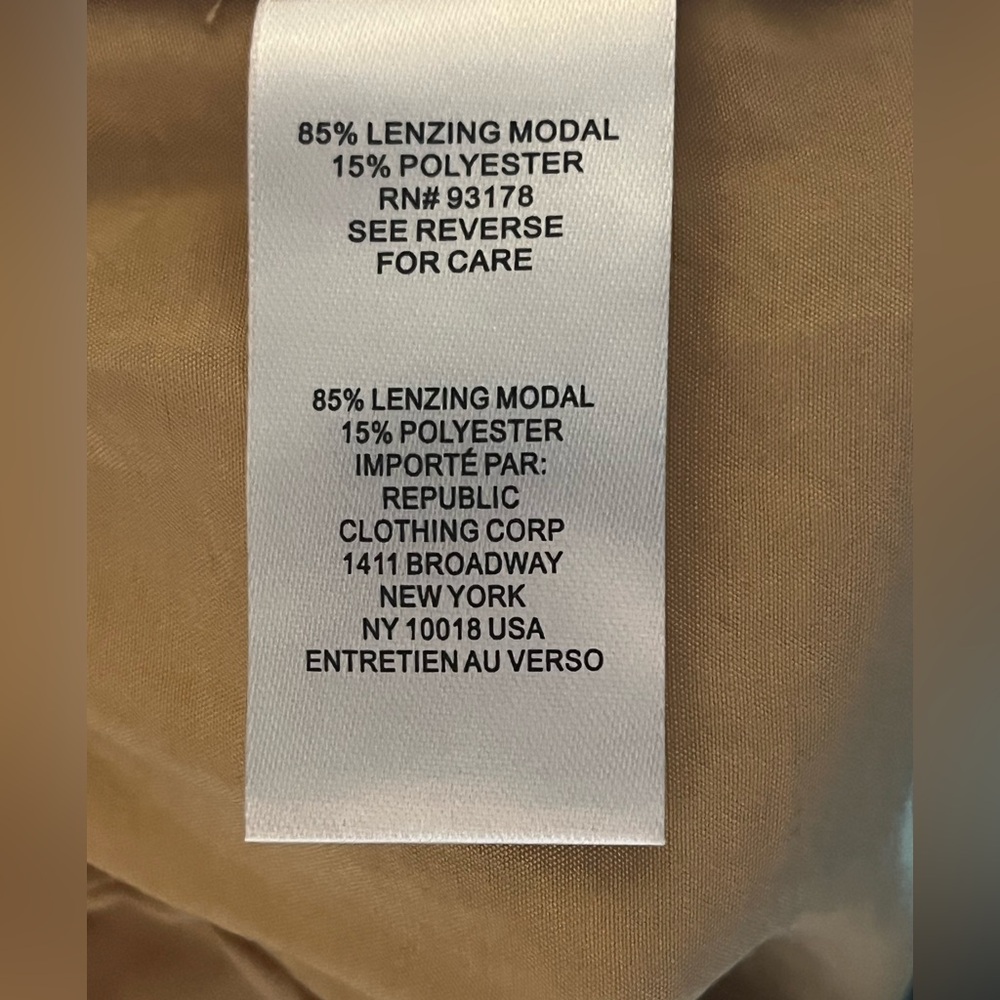 NWT For The Republic Tan Elastic Waist Wide Leg Pants Size Medium - Picture 13 of 14